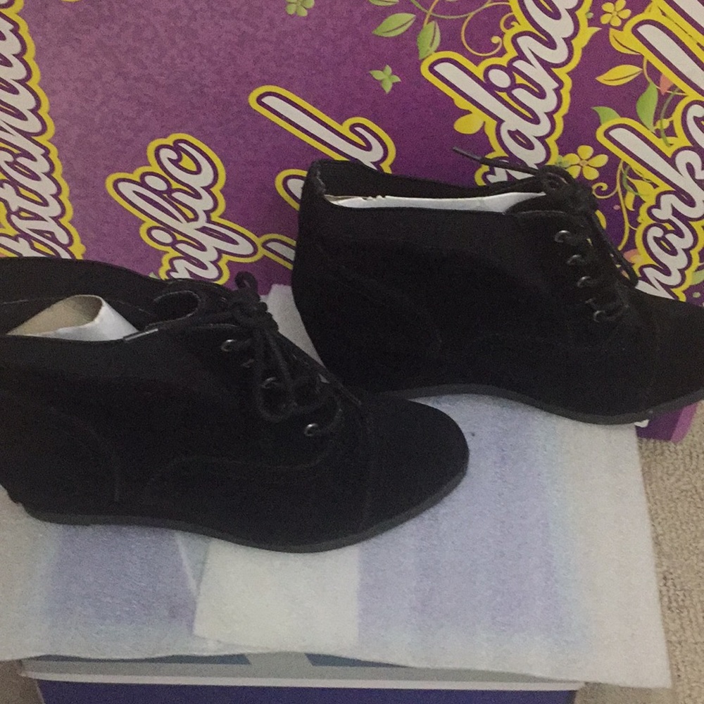 Nice Faux Suede Booties - image 2